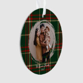 Gestaltbares Weihnachts-Foto Ornament (Vorderseite)