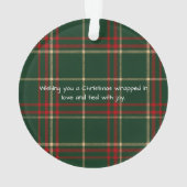 Gestaltbares Weihnachts-Foto Ornament (Rückseite)