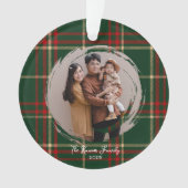 Gestaltbares Weihnachts-Foto Ornament (Vorderseite)