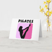 Gestaltbild Pilates! Karte (Gelbe Blume)