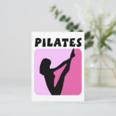 Gestaltbild Pilates! Postkarte (Stehend Vorderseite)