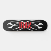 Gestalte dein eigenes Tattoo-Monogramm-Design indi Skateboard (Horizontal)