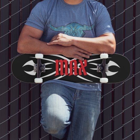 Gestalte dein eigenes Tattoo-Monogramm-Design indi Skateboard (Außenbereich 3)
