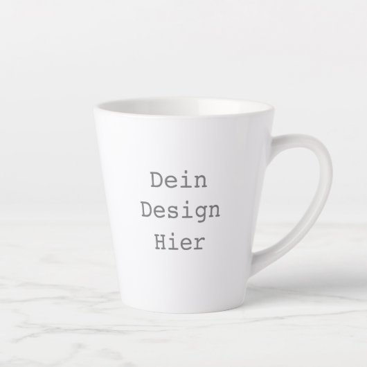 Gestalte deine eigene 0,34l Latte Tasse (Rechts)