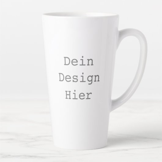 Gestalte deine eigene 0,48l Große Latte Tasse (Rechts)