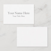 Standard, 8,5 x 5,5 cm Visitenkarte (Vorne/Hinten)