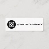 Gestalte deine eigene Instagram Visitenkarte (Vorderseite)