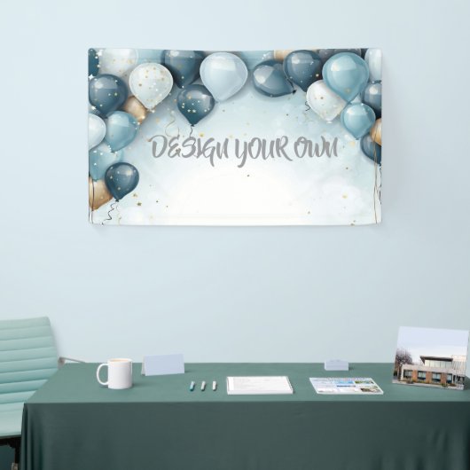 Gestalte deine eigenen Feierballons Banner (Messeveranstaltung)