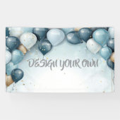 Gestalte deine eigenen Feierballons Banner (Horizontal)