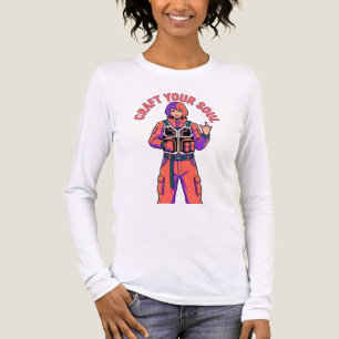 Gestalte deine Seele Langarmshirt Tri-Blend Shirt
