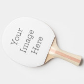 Tischtennisschläger, Roter Gummi Rückseite (Seitenansicht)