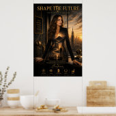 Gestalte die Zukunft – Führungsplakat Poster (Küche)