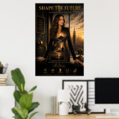 Gestalte die Zukunft – Führungsplakat Poster (Heimbüro)