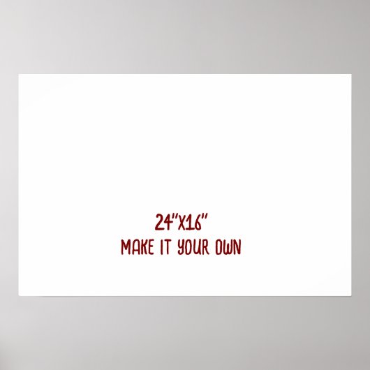 Gestalte es selbst 61x40,5cm poster (Vorne)