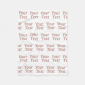 Gestalted Fleecedecke (Vorderseite)