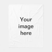 Gestalted Fleecedecke (Vorderseite)