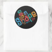 Gestalten Runder Aufkleber (Tasche)