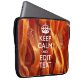 Gestalten Sie dies mit Behalten Ruhe und Bacon-Dek Laptopschutzhülle (Vorne Rechts)