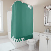 Gestalten Sie einfach "Rechteck Ozean grün nach un Duschvorhang (Beispiel)