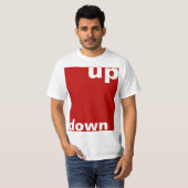 Gestalten Sie einfach "Rechteck rot nach unten" + T-Shirt (Vorne ganz)