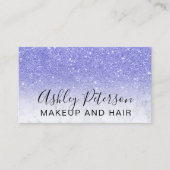 Gestalten Sie eleganten typografischen Marmor lila Visitenkarte (Vorderseite)