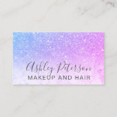 Gestalten Sie eleganten typografischen Marmor lila Visitenkarte (Vorderseite)