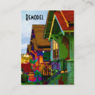 Gestalten Sie Häuser um Visitenkarte