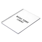 Gestalten Sie heute Motivierend Notebook Notizblock (Linke Seite)