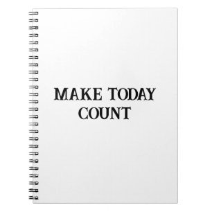 Gestalten Sie heute Motivierend Notebook Notizblock