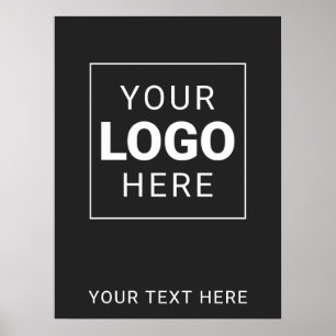 Gestalten Sie Ihr eigenes Firmenlogo und Text Poster