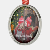 Gestalten Sie Ihr eigenes Foto - Weihnachten Ornament Aus Metall (Links)
