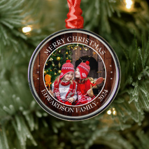Gestalten Sie Ihr eigenes Foto - Weihnachten Ornament Aus Metall
