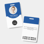 gestalten Sie Ihr eigenes ID-Abzeichen Ausweis (Vorder- & Rückseite)