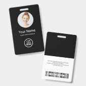 gestalten Sie Ihr eigenes ID-Abzeichen Ausweis (Vorder- & Rückseite)