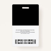 gestalten Sie Ihr eigenes ID-Abzeichen Ausweis (Rückseite)