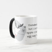 Gestalten Sie Ihr eigenes Retro-Rentier Silber Wei Verwandlungstasse (Vorderseite Links)