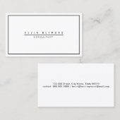 gestalten Sie Ihr eigenes Weiß und schlichtes beru Visitenkarte (Vorne/Hinten)