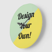 Gestalten Sie Ihr persönliches Geschenk Große Wanduhr (Winkel)