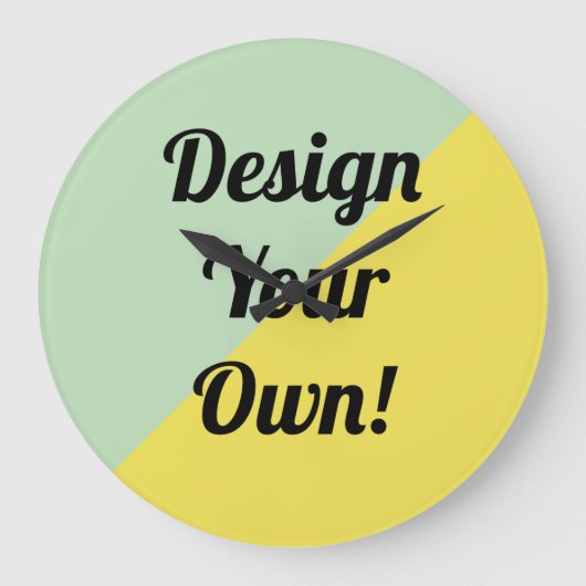 Gestalten Sie Ihr persönliches Geschenk Große Wanduhr (Vorderseite)