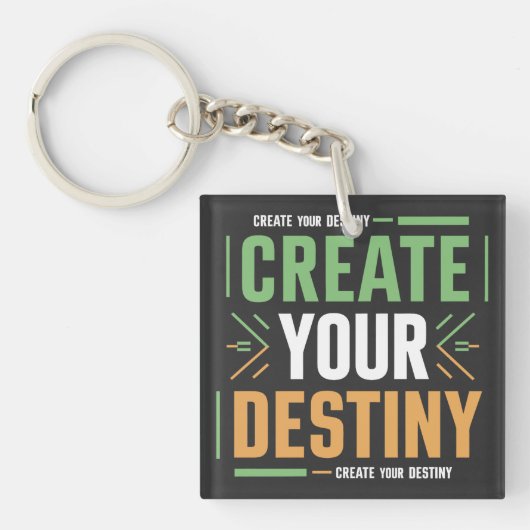 Gestalten Sie Ihr Schicksal | hazem Alex Schlüssel Schlüsselanhänger (Vorderseite)