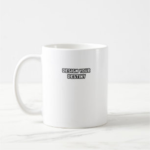 Gestalten Sie Ihr Schicksal, selbstgemachte Vision Kaffeetasse