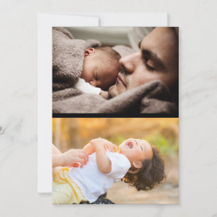 Gestalten Sie Ihre eigene Fotocollage mit 2 Fotos Mitteilungskarte