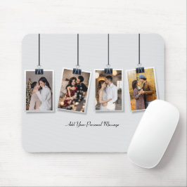 Gestalten Sie Ihre eigene Fotocollage mit 4 Fotos Mousepad