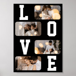 Gestalten Sie Ihre eigene Fotocollage mit 4 Fotos Poster