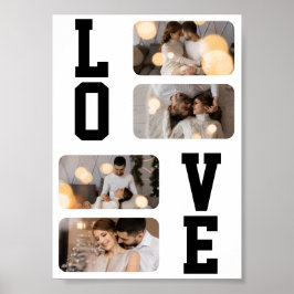 Gestalten Sie Ihre eigene Fotocollage mit 4 Fotos Poster