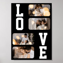 Gestalten Sie Ihre eigene Fotocollage mit 4 Fotos Poster