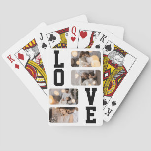 Gestalten Sie Ihre eigene Fotocollage mit 4 Fotos Spielkarten