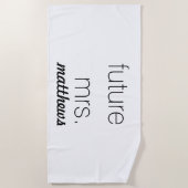 Gestalten Sie Ihre eigene moderne Zukunft Frau. Strandtuch (Vorderseite)