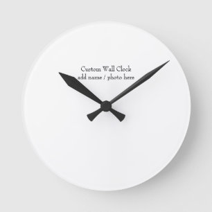 Gestalten Sie Ihre eigene Wohnung Runde Wanduhr
