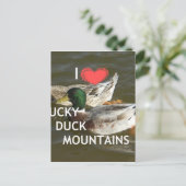 Gestalten Sie Ihre eigenen Duckenberge. Postkarte (Stehend Vorderseite)